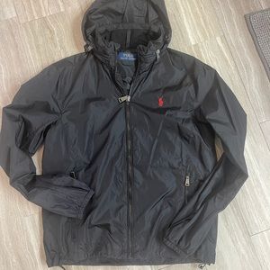 Polo Ralph Lauren black wind breaker size small worn once